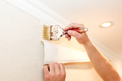 Pose de papier peint à Aydat — revêtements muraux et toiles de verre